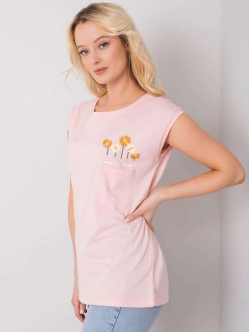 Svetlo ružová blúzka každý deň one size