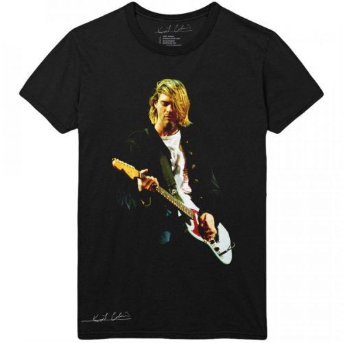 Kurt Cobain - Tričko Guitar Photo Colour - Muž, Unisex, Čierna, S