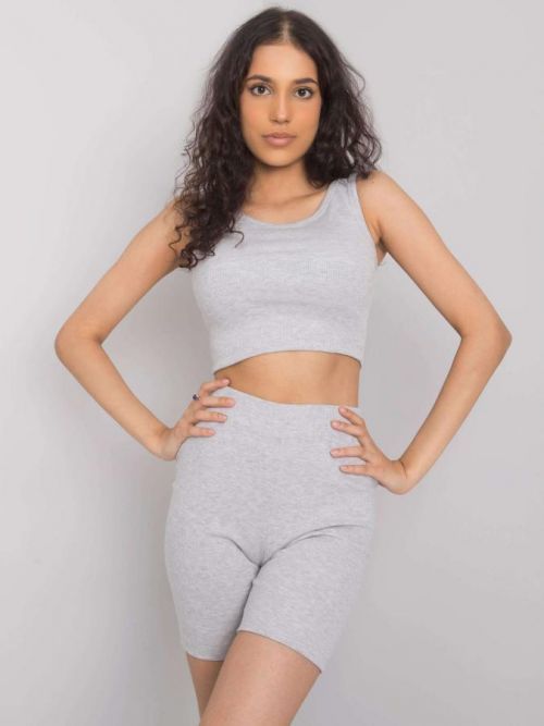 Šedé bavlnené kraťasy RUE PARIS XS