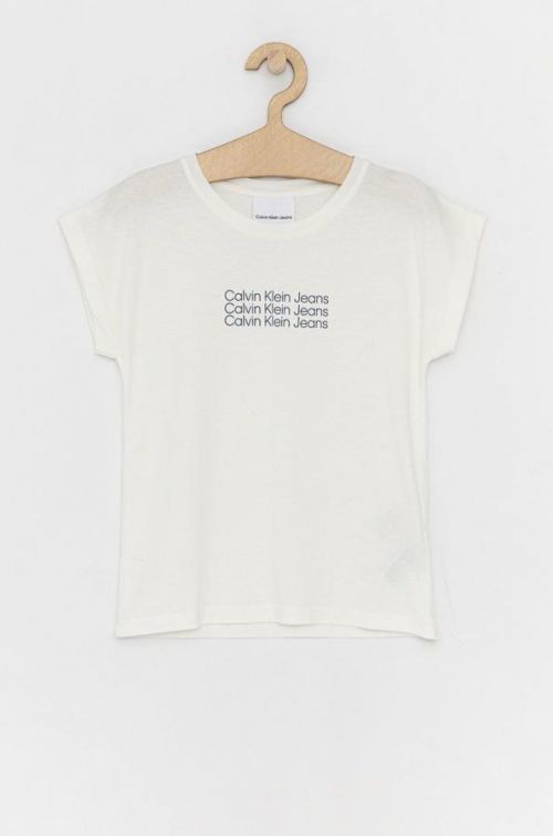 Calvin Klein Jeans - Detské bavlnené tričko