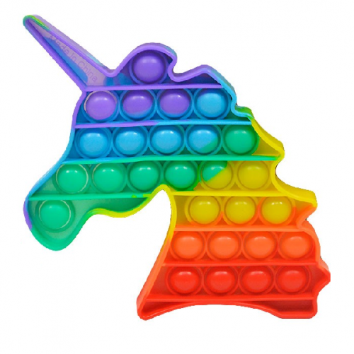 PUSH BUBBLE POP jednorožec dúhový
