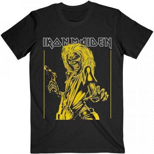 Iron Maiden - Tričko Yellow Flyer - Muž, Unisex, Čierna, S