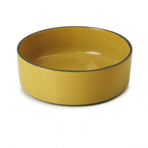 Tanier s vysokým okrajom Caractere Revol horčicový 14 cm