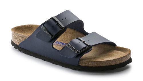 Birkenstock Arizona Soft Footbed Birko-Flor Narrow Fit modré 51063