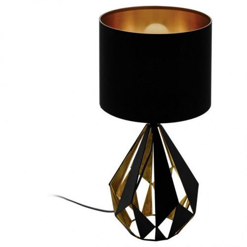 STOLOVÁ LAMPA, E27, 25/51 cm - čierna, medená