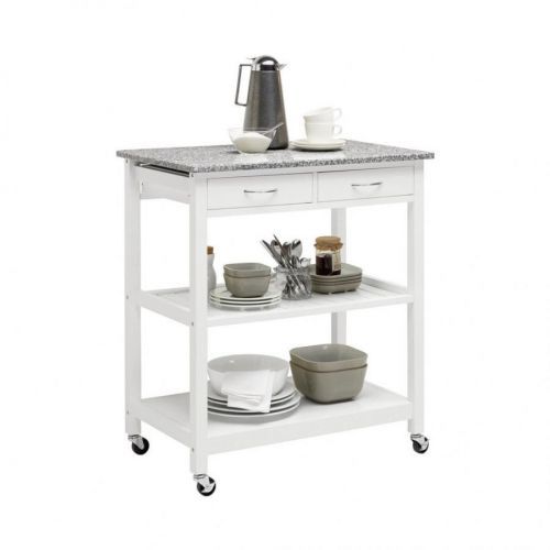 Xora SERVÍROVACÍ VOZÍK, sivá, biela, 78/87/48 cm - sivá, biela