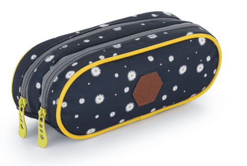 OXYBAG Puzdro etue 2 zipsy - OXY SCOOLER Daisy black