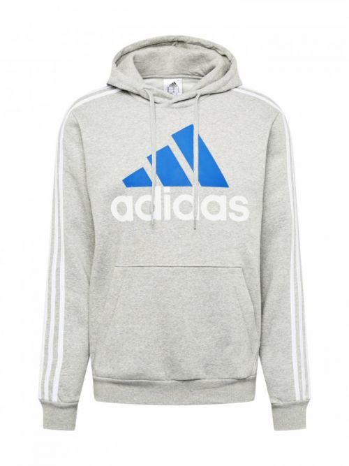 ADIDAS PERFORMANCE Športová mikina  sivá / biela / modrá