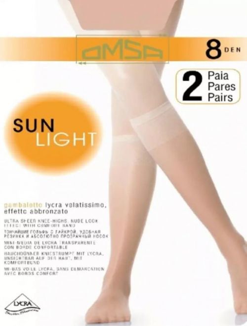 Podkolienky Sun Light 8den camoscie uni velikost