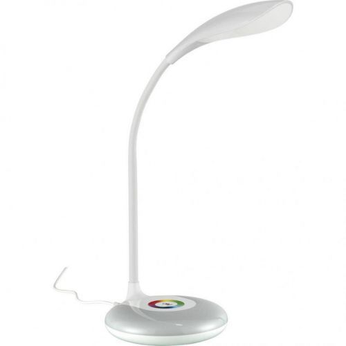 Xora LED LAMPA NA PÍSACÍ STÔL, dotykový stmievač, 12,5/12,5/48 cm - biela