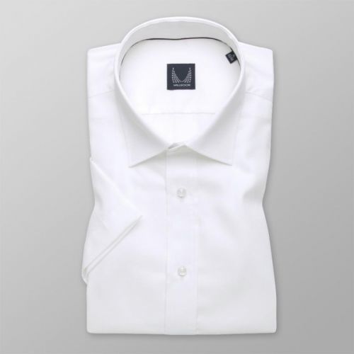 Pánska košeľa Slim Fit biela s jemným vzorom 12906