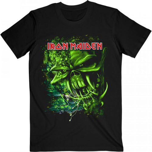 Iron Maiden - Tričko Final Frontier Green - Muž, Unisex, Čierna, S