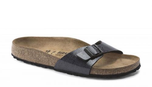 Birkenstock Madrid BS Magic Metallic Regular Fit čierne 1020109