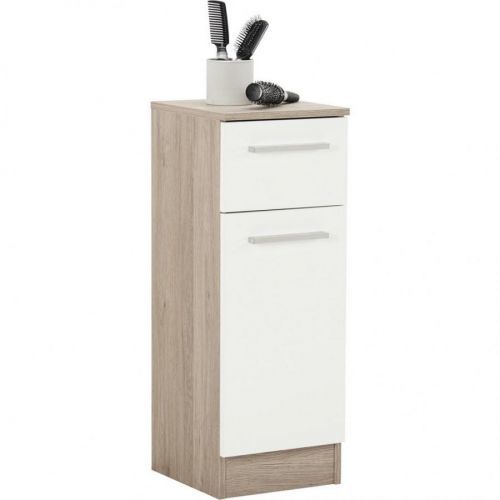 Xora SPODNÁ SKRINKA, farby dubu, 30/81/33 cm - biela