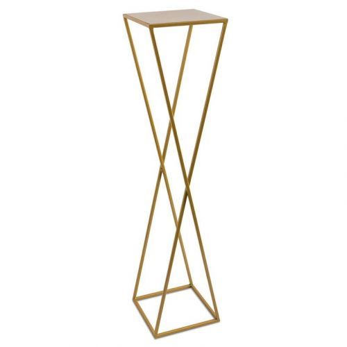 Moderní stojan na květináč 100cm zlatý