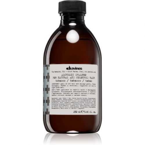 Davines Alchemic Tobacco hydratačný šampón pre zvýraznenie farby vlasov 280 ml