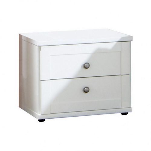 NOČNÝ STOLÍK, biela, 46/38/40 cm - biela