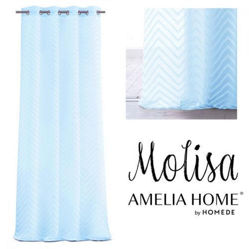 Záclona AmeliaHome Molisa světle modrá