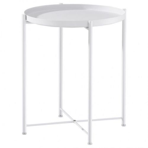 Carryhome PRÍRUČNÝ STOLÍK, biela - biela