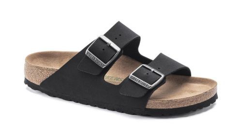 Birkenstock Arizona Vegan Birko-Flor Nubuck Narrow Fit čierne 1019057