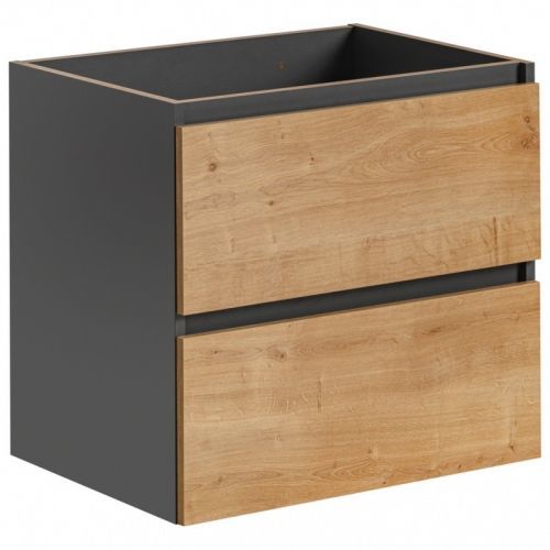 Koupelnová skříňka pod umyvadlo Monaco 60 cm dub hamilton/šedá