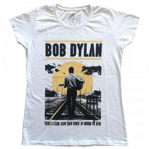 Bob Dylan - Tričko Slow Train - Žena, Biela, XXL