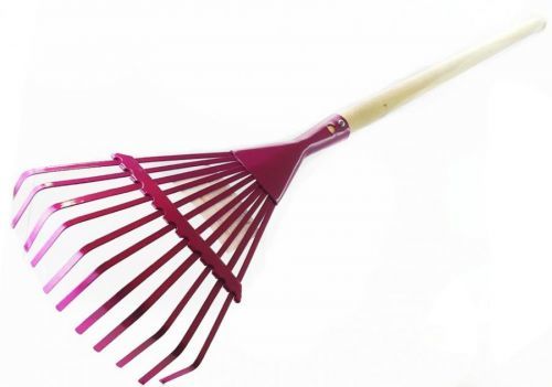 Hrable na lístie s násadkou 97cm 3farby - žltá