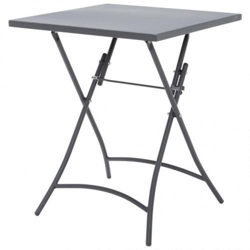 Ambia Garden ZÁHRADNÝ SKLADACÍ STÔL, kov, 60/60/72 cm - antracitová