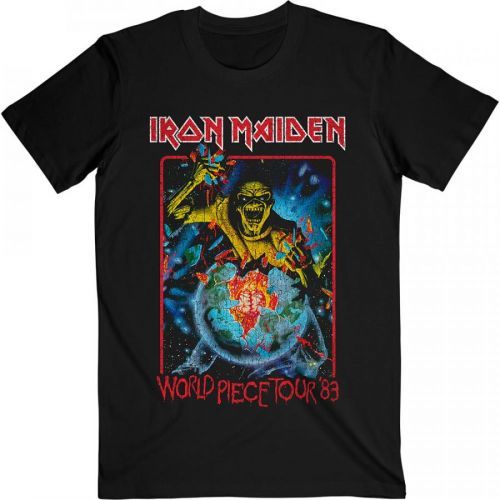 Iron Maiden - Tričko World Piece Tour '84 V.1. - Muž, Unisex, Čierna, S