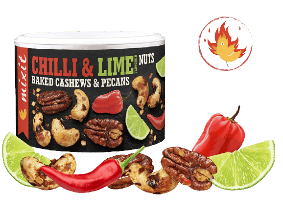Mixit oriešky z pece - Habanero chilli a limetka 150g