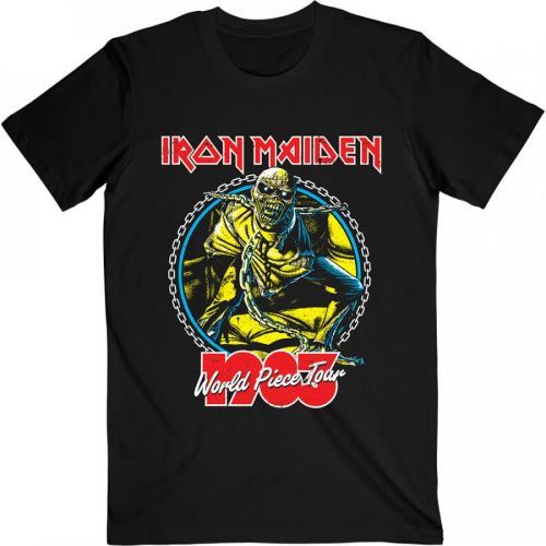 Iron Maiden - Tričko World Piece Tour '83 V.2. - Muž, Unisex, Čierna, S