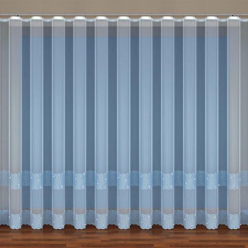 Vyšívaná záclona 96329 biela/280. Tovar na mieru