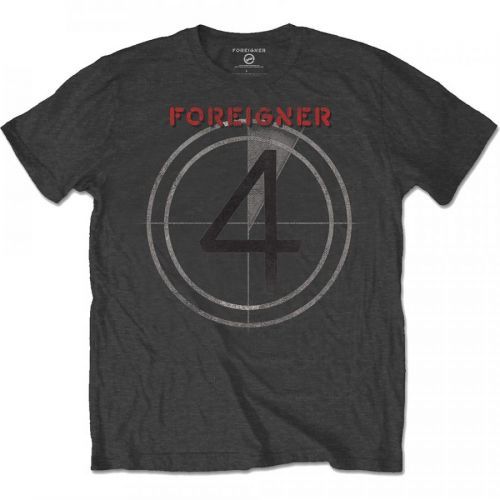 Foreigner - Tričko 4 - Muž, Unisex, Šedá, XXL