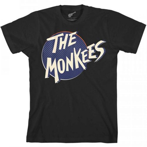 The Monkees - Tričko Retro Dot Logo - Muž, Unisex, Čierna, S