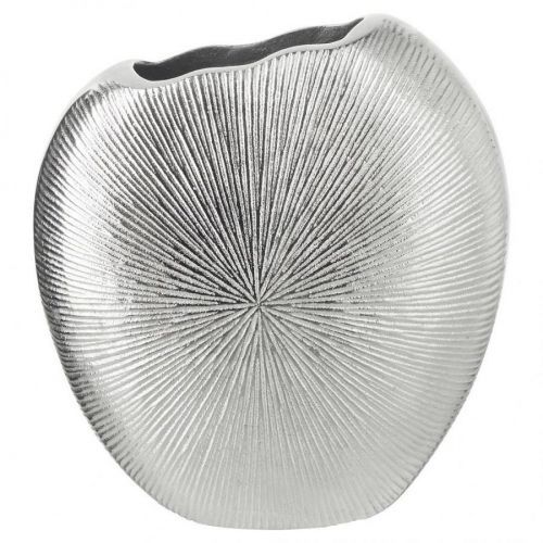 Ambia Home VÁZA, kov, 18 cm - strieborná