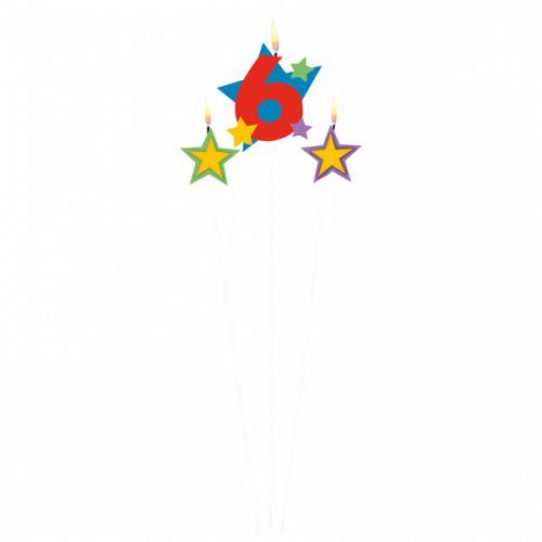 Amscan Sviečky na paličke - číslo 6