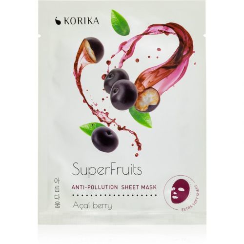 KORIKA SuperFruits plátenná maska s detoxikačným účinkom 25 g