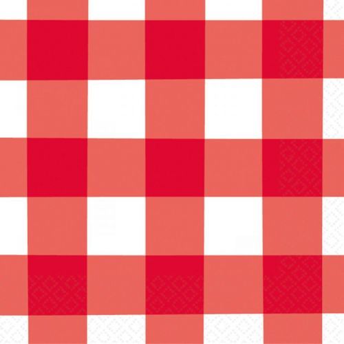 Amscan Piknikové servítky oranžové 25 x 25 cm