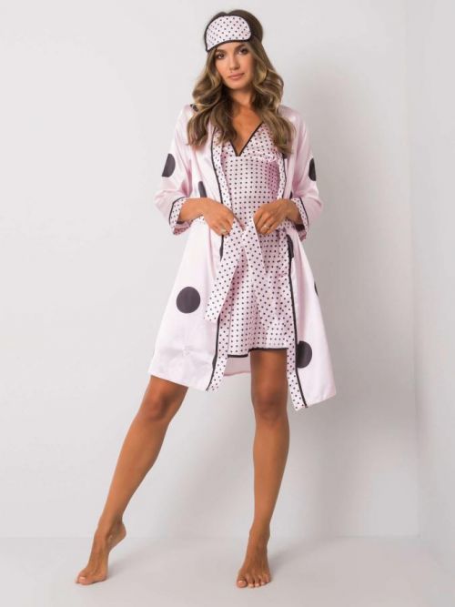 Svetloružová trojdielna súprava na spanie S