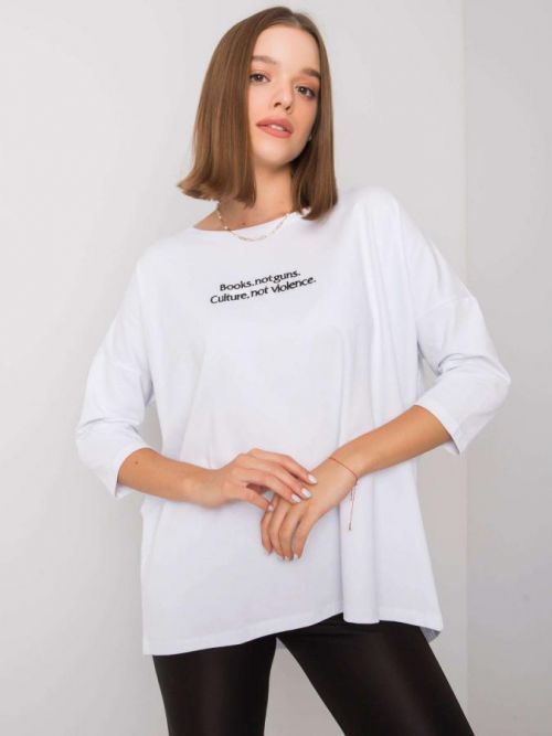 Biela blúzka s nápisom S