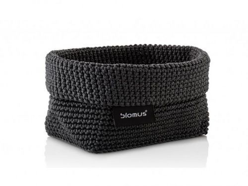 Pletený košík Tela Blomus stredný antracitový