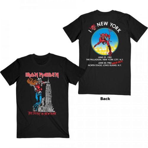 Iron Maiden - Tričko The Beast In New York - Muž, Unisex, Čierna, S