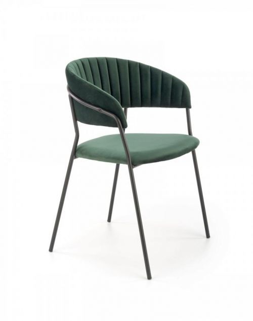 Designová židle Peva tmavě zelená