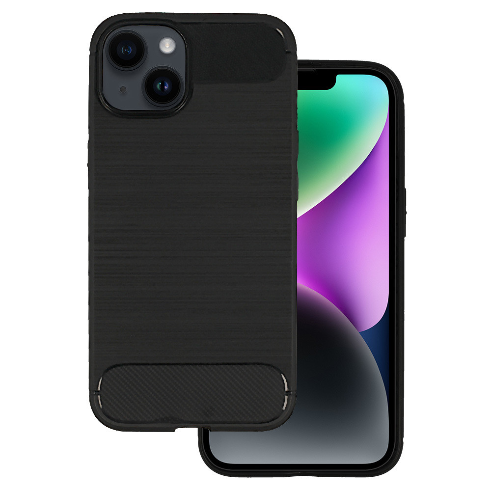 IZMAEL Apple iPhone 14 Puzdro Carbon Bush TPU  KP23478 čierna