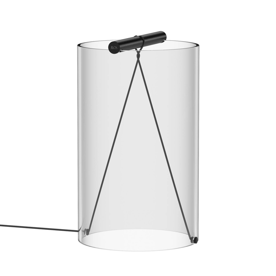FLOS To-Tie T2 stolová LED lampa, čierna
