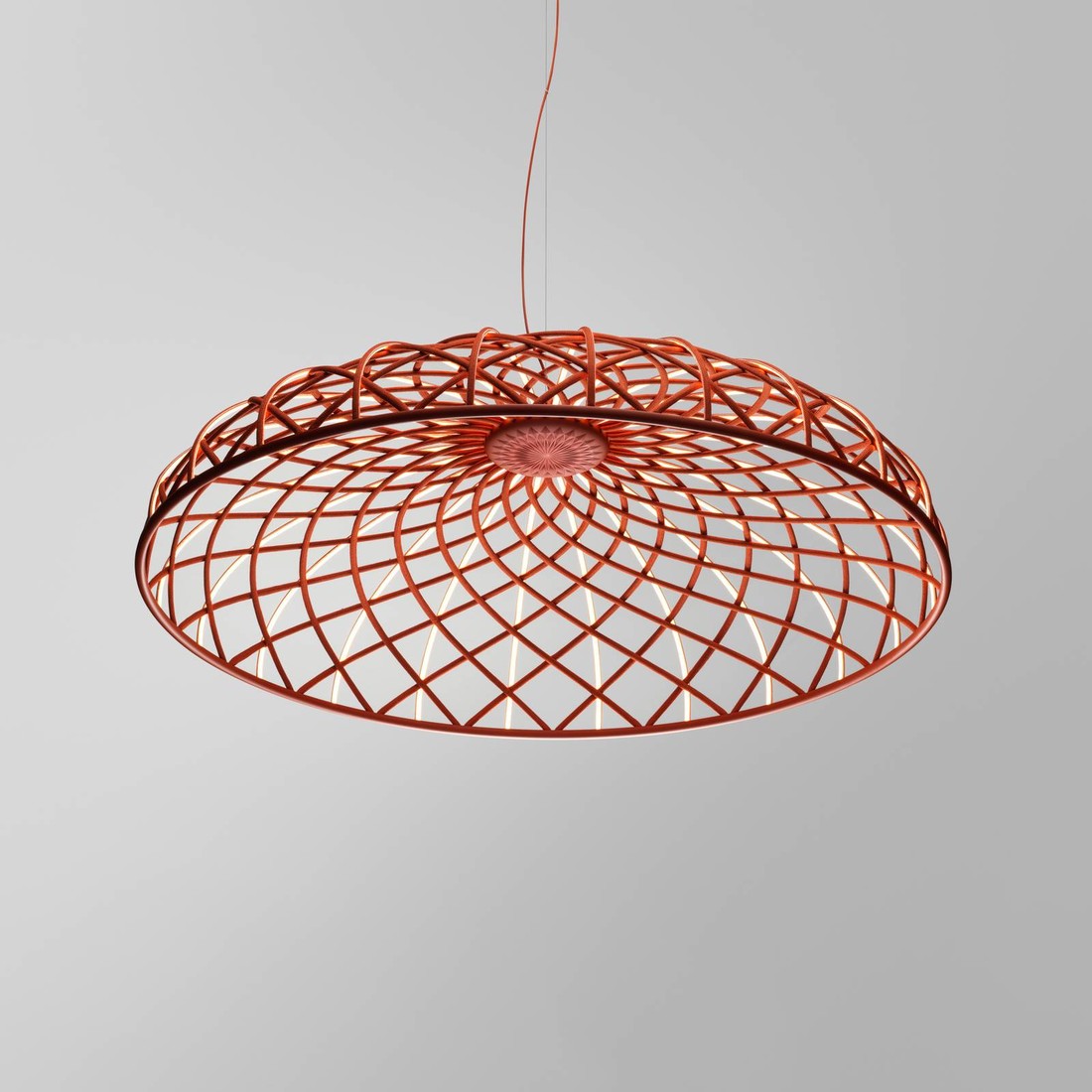 FLOS Skynest LED závesné svietidlo, červená