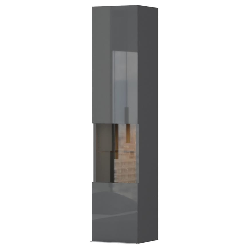 Vitrína Onyx VK30-1KS/ON anthracite/pacific walnut
