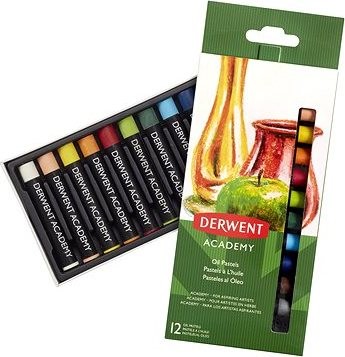 DERWENT Academy Oil Pastel sada 12 farieb