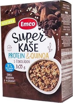 EMCO Super Kaša Proteín a Quinoa s čokoládou 3× 55 g