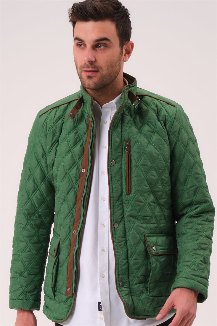K8613 DEWBERRY COAT-FLAT GREEN